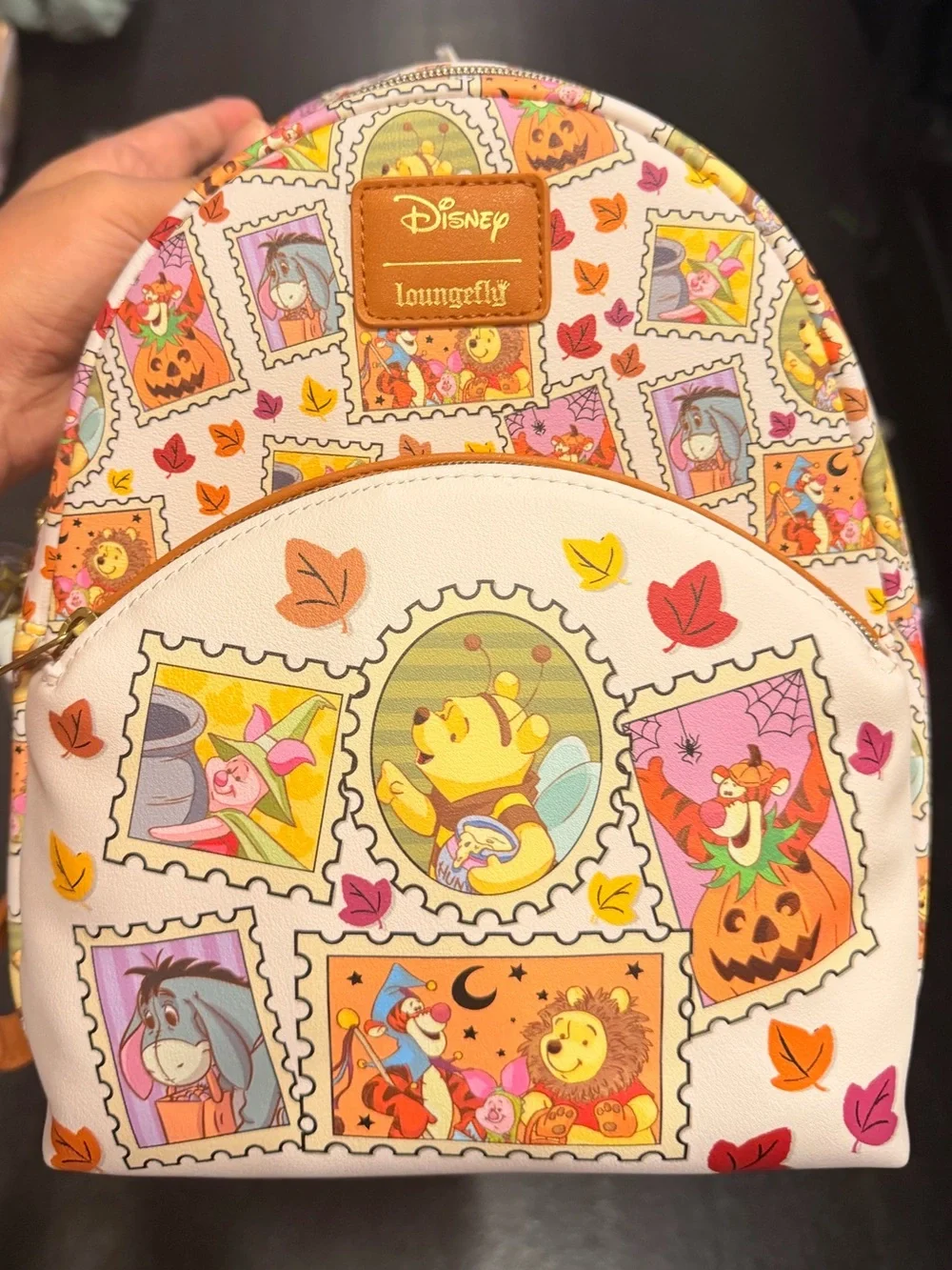 New Loungefly Disney Winnie The Pooh Stamp Mini Backpack